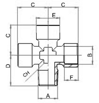 PFCT,Brass air fitting, Air connector, Brass fitting, air fitting